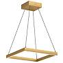 2_Kuzco Piazza LED 18-in Brushed Gold Pendant