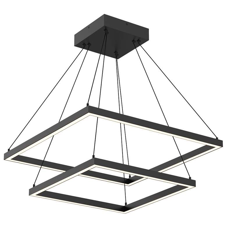 Image 1 Kuzco Piazza LED 24-in Black LED Chandeliers