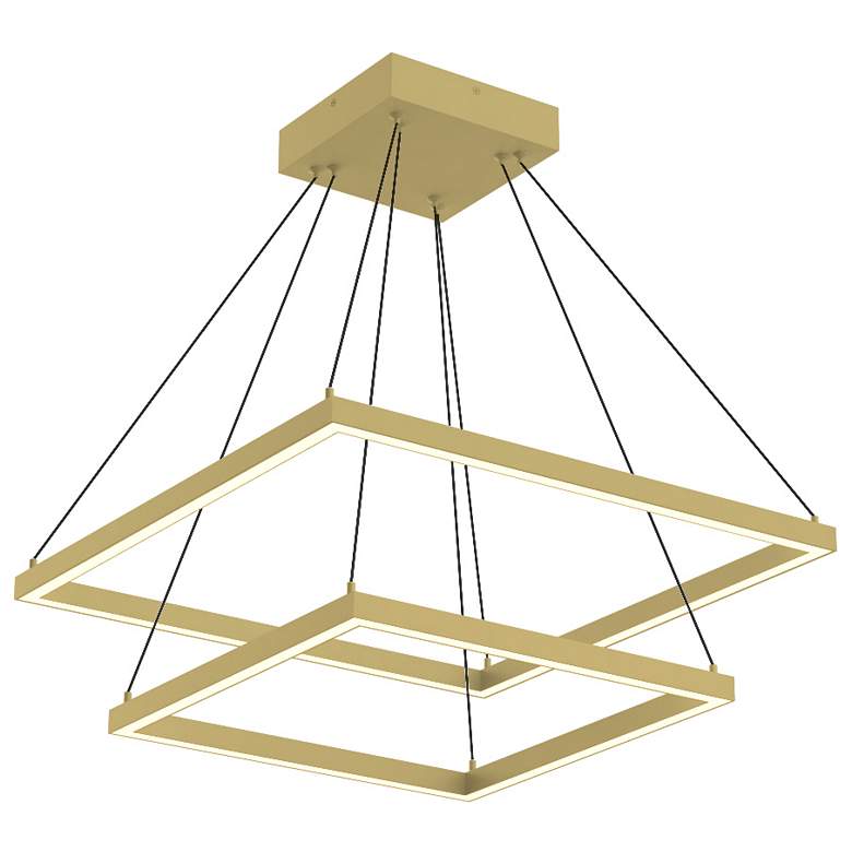 Image 1 Kuzco Piazza LED 24-in Brushed Gold LED Chandeliers