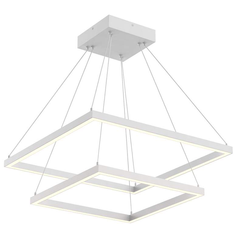Image 1 Kuzco Piazza LED 24-in White LED Chandeliers