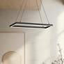 1_Kuzco Piazza LED 30-in Black Pendant