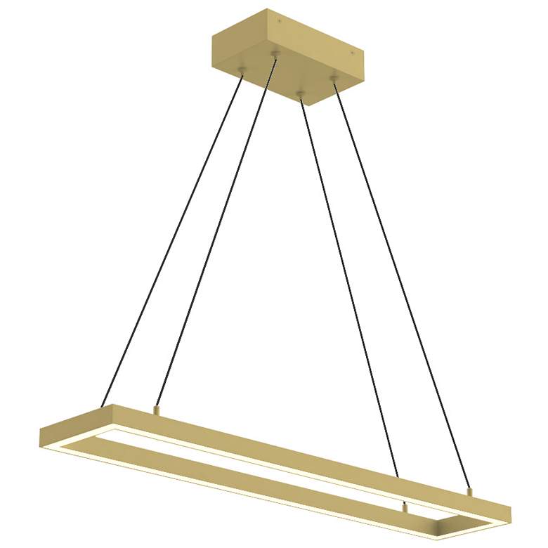 Image 1 Kuzco Piazza LED 30-in Brushed Gold Pendant