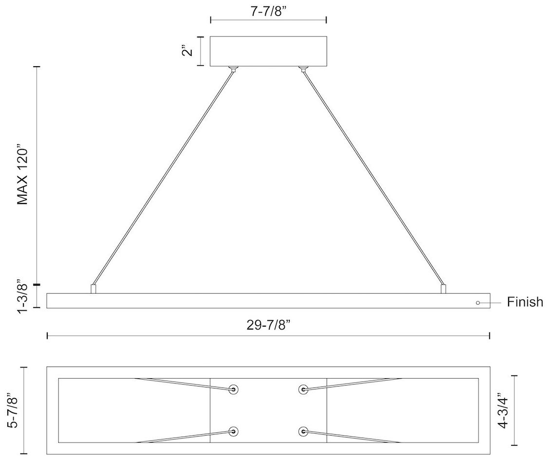 Image 3 Kuzco Piazza LED 30-in White Pendant more views