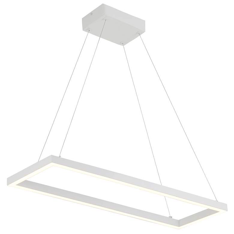 Image 1 Kuzco Piazza LED 30-in White Pendant