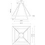3_Kuzco Piazza LED 32-in Black LED Chandeliers more views