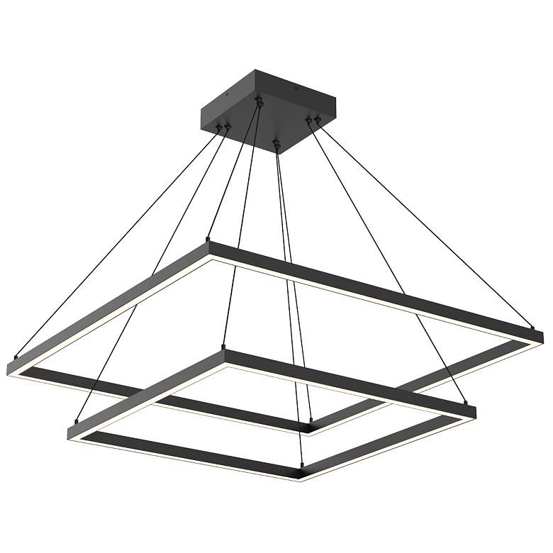 Image 2 Kuzco Piazza LED 32-in Black LED Chandeliers