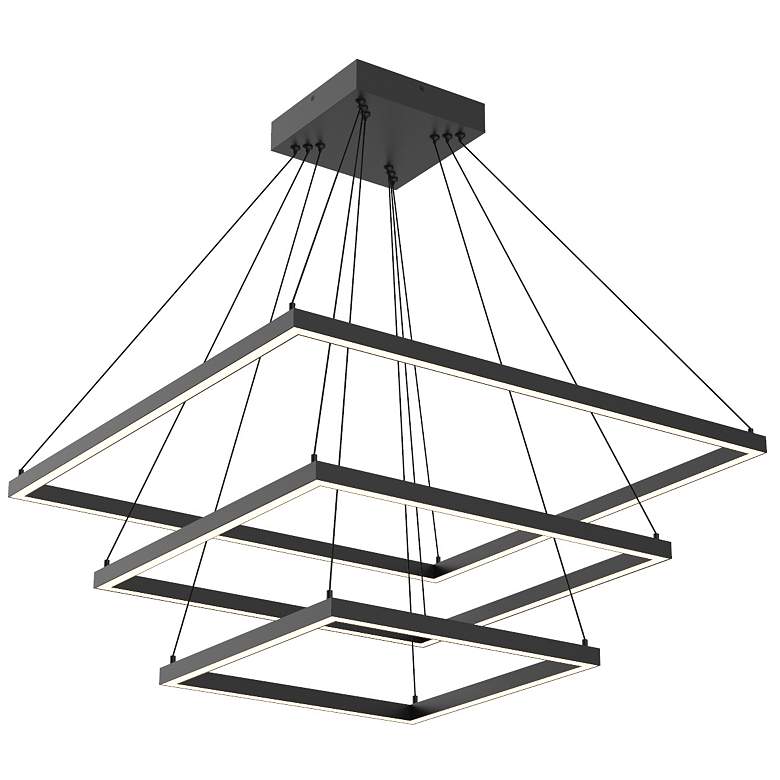 Image 1 Kuzco Piazza LED 32-in Black LED Chandeliers