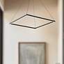1_Kuzco Piazza LED 32-in Black Pendant