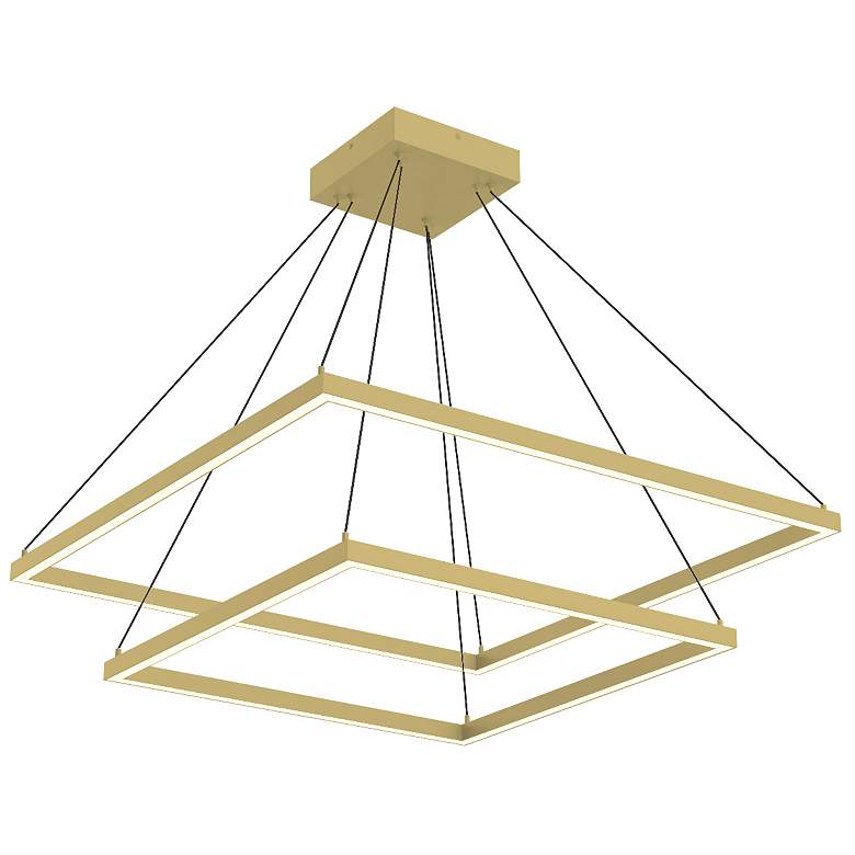 Image 1 Kuzco Piazza LED 32-in Brushed Gold LED Chandeliers