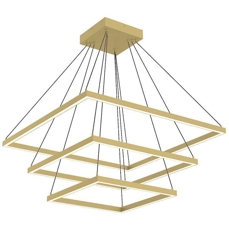 Image 1 Kuzco Piazza LED 32-in Brushed Gold LED Chandeliers