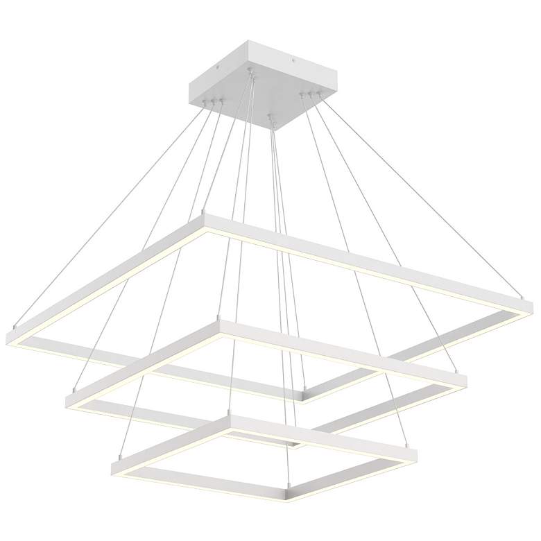 Image 1 Kuzco Piazza LED 32-in White LED Chandeliers