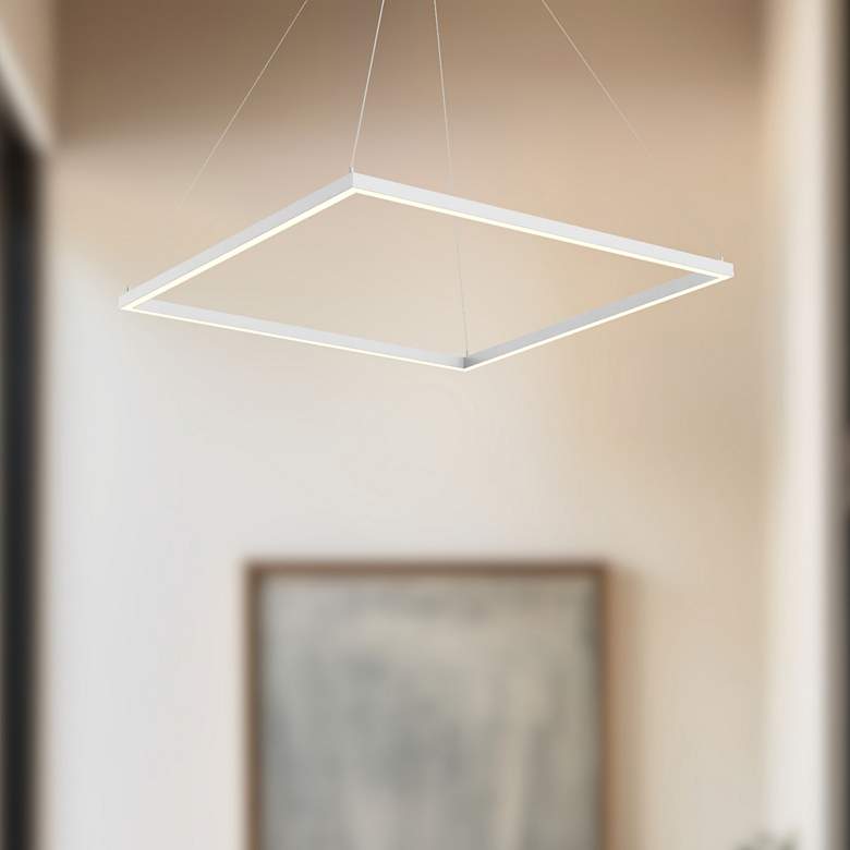 Image 1 Kuzco Piazza LED 32-in White Pendant