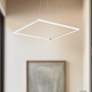 1_Kuzco Piazza LED 32-in White Pendant