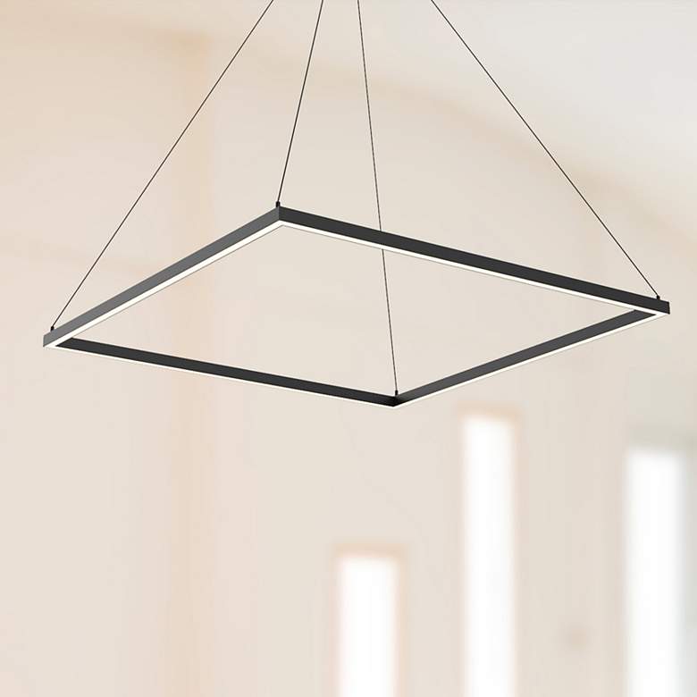 Image 1 Kuzco Piazza LED 36-in Black Pendant