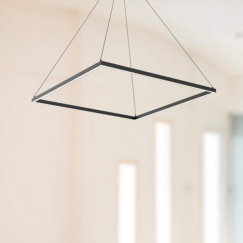 Image 1 Kuzco Piazza LED 36-in Black Pendant
