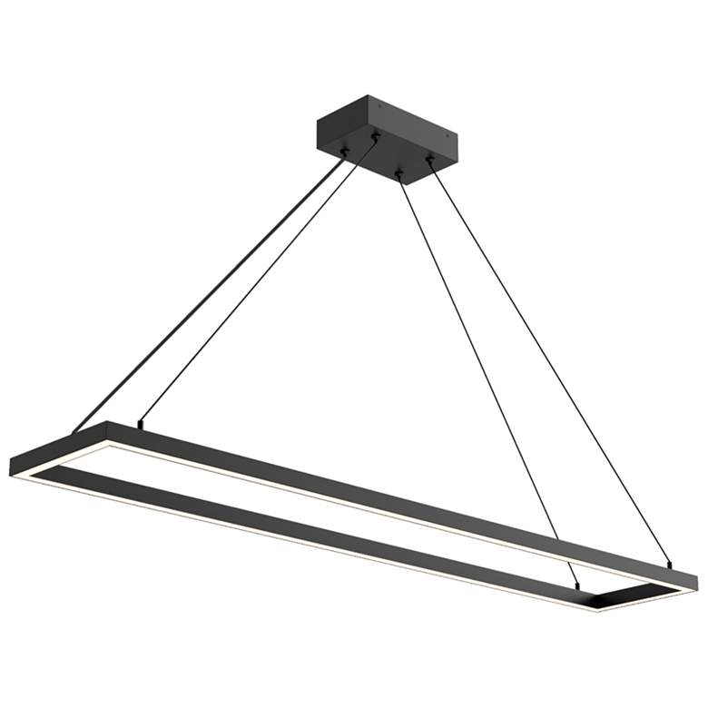 Image 2 Kuzco Piazza LED 48-in Black Pendant