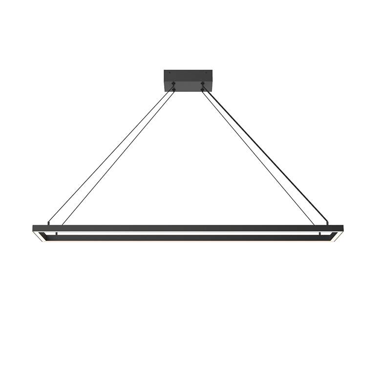 Image 3 Kuzco Piazza LED 48-in Black Pendant more views