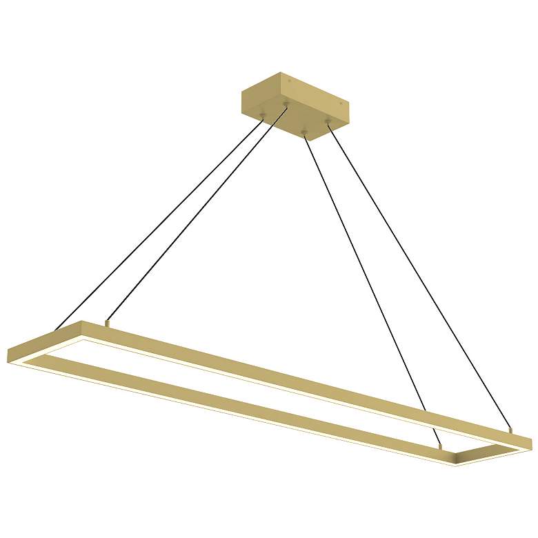 Image 1 Kuzco Piazza LED 48-in Brushed Gold Pendant
