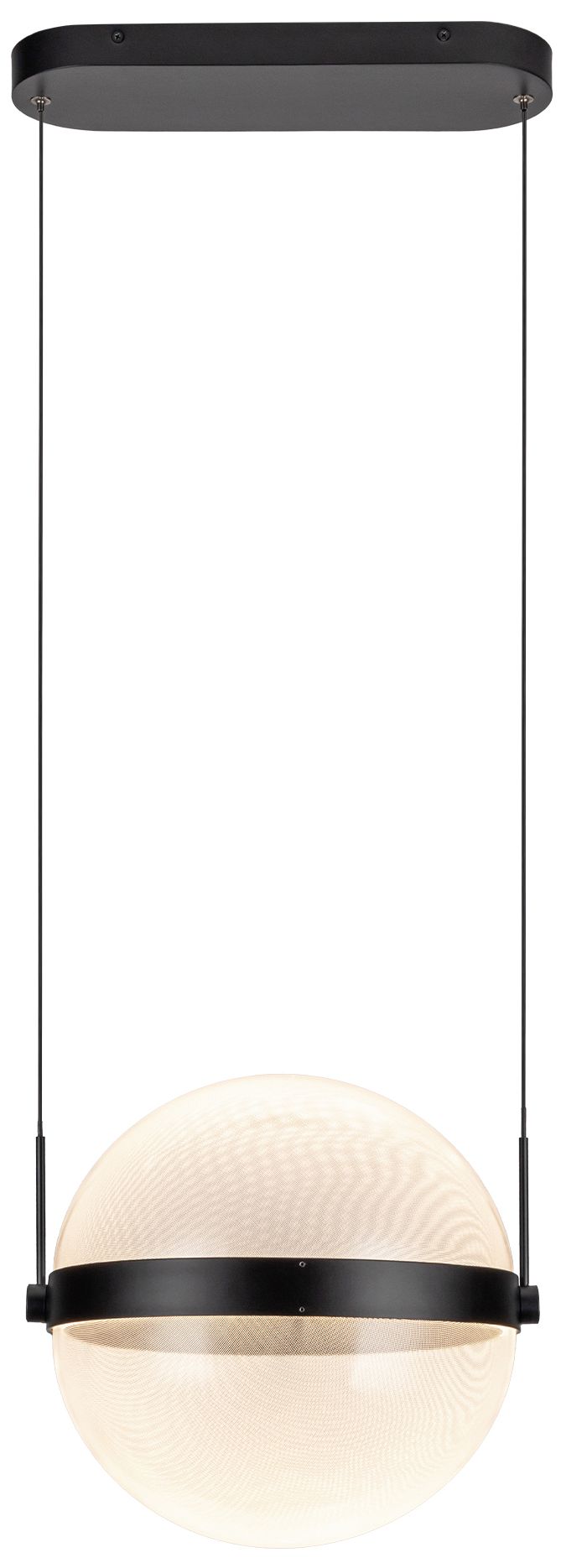 Image 3 Kuzco Pisces LED 12-in Black/Light Guide Pendant more views