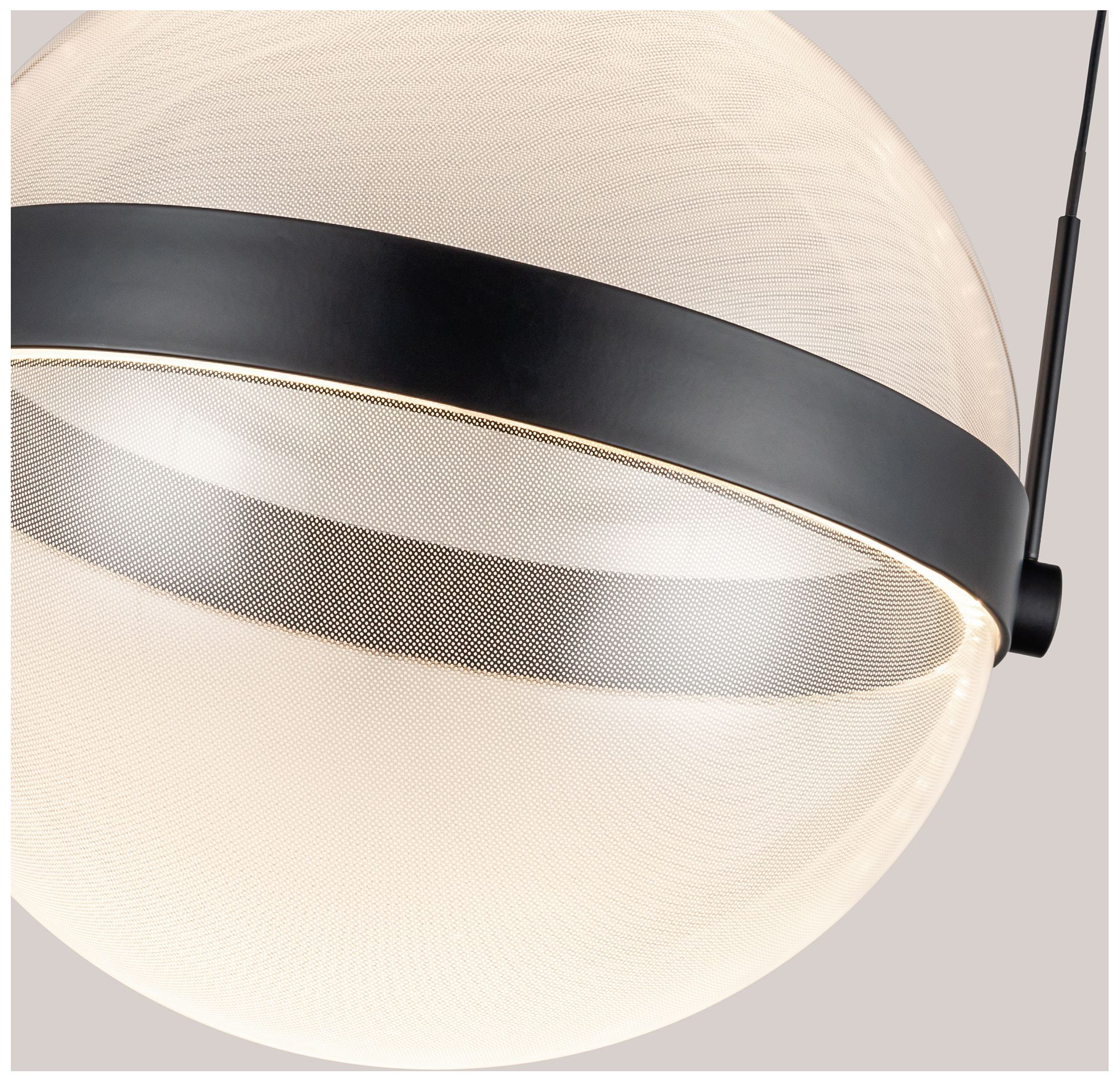 Image 7 Kuzco Pisces LED 12-in Black/Light Guide Pendant more views