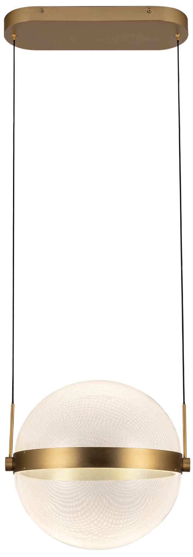 Image 4 Kuzco Pisces LED 12-in Brushed Gold/Light Guide Pendant more views