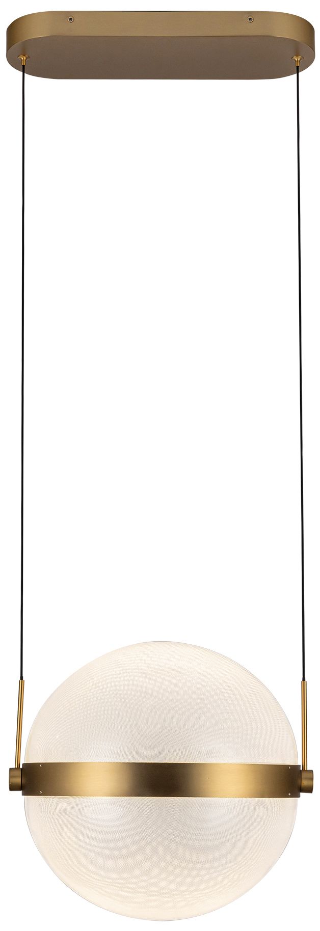 Image 5 Kuzco Pisces LED 12-in Brushed Gold/Light Guide Pendant more views