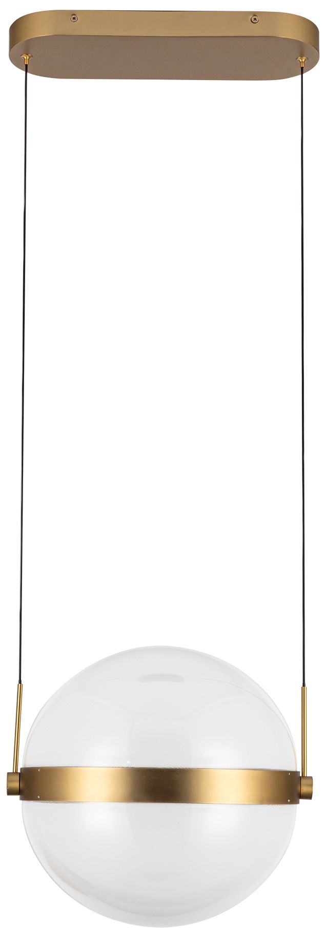 Image 6 Kuzco Pisces LED 12-in Brushed Gold/Light Guide Pendant more views