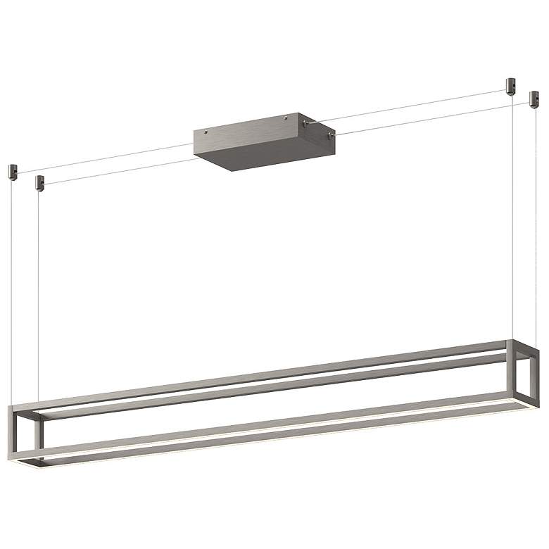 Image 1 Kuzco Plaza LED 48-in Black Linear Pendant