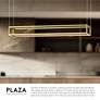 3_Kuzco Plaza LED 48-in Black Linear Pendant more views