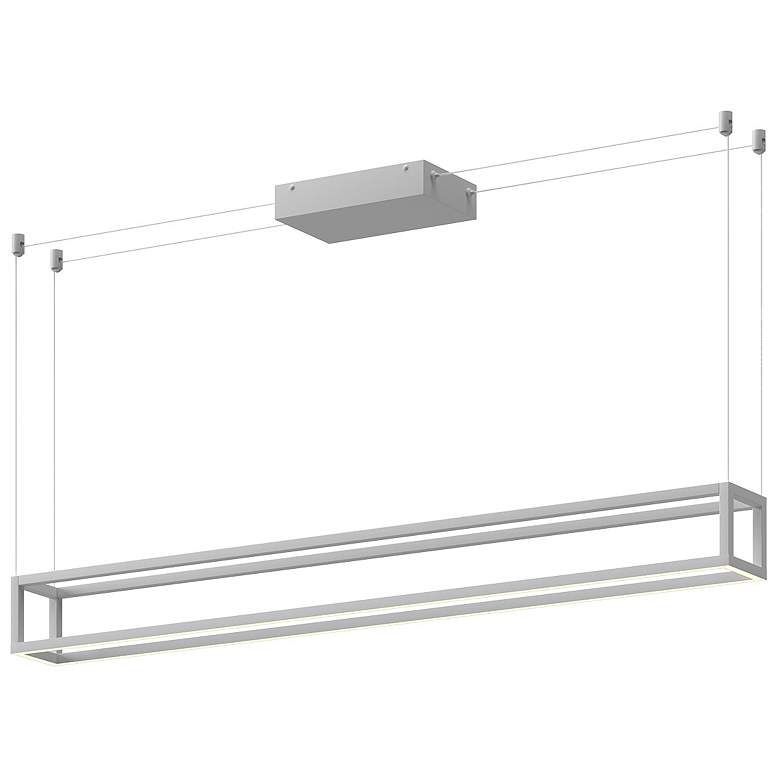 Image 1 Kuzco Plaza LED 48-in White Linear Pendant