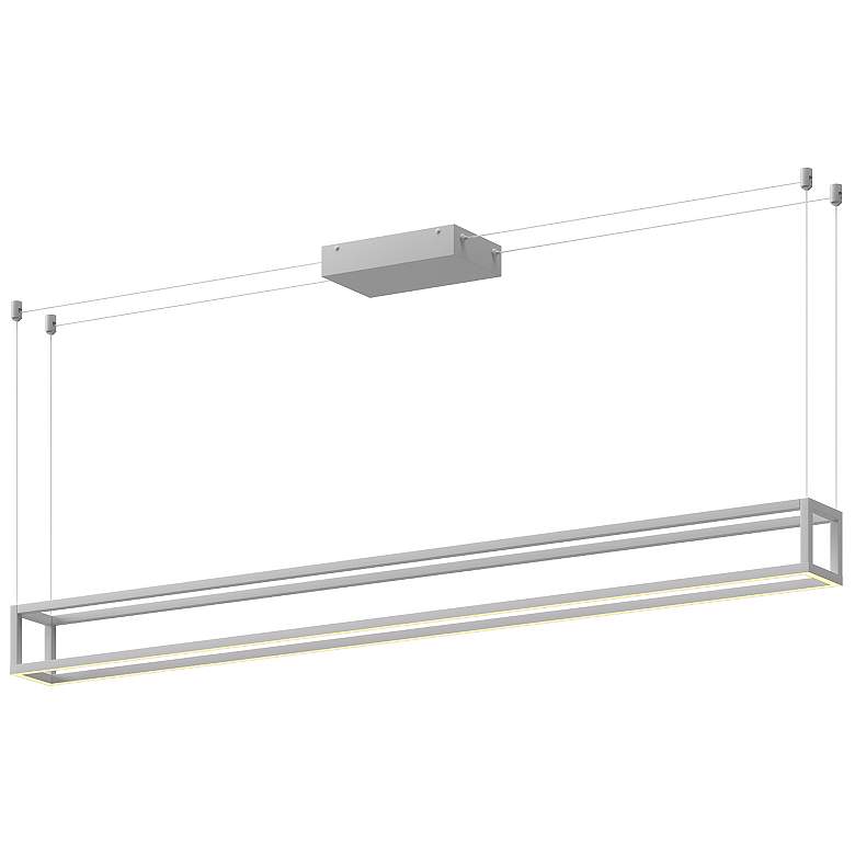 Image 1 Kuzco Plaza LED 60-in White Linear Pendant