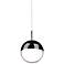 Kuzco Pluto 4-in Black Chrome Pendants