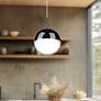 1_Kuzco Pluto 4-in Black Chrome Pendants
