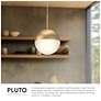 3_Kuzco Pluto 4-in Black Chrome Pendants more views