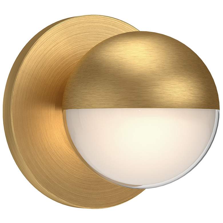 Image 1 Kuzco Pluto LED 5-in Brushed Gold Wall Sconce