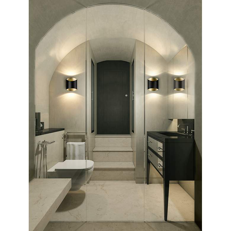 Image 3 Kuzco Preston 8-in Black Wall Sconces more views