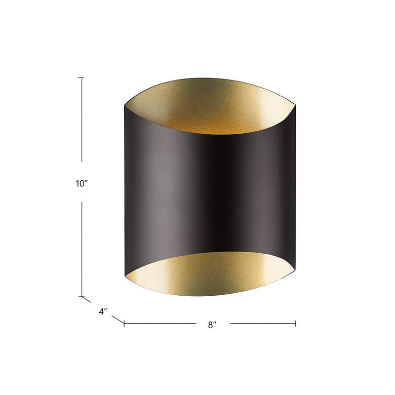 Image 4 Kuzco Preston 8-in Black Wall Sconces more views