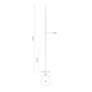 Thumbnail2 of Kuzco Reeds LED 10-in White LED Floor Lamp more views