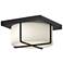 Kuzco Regalo LED 10-in Black/Opal Glass Flush Mount