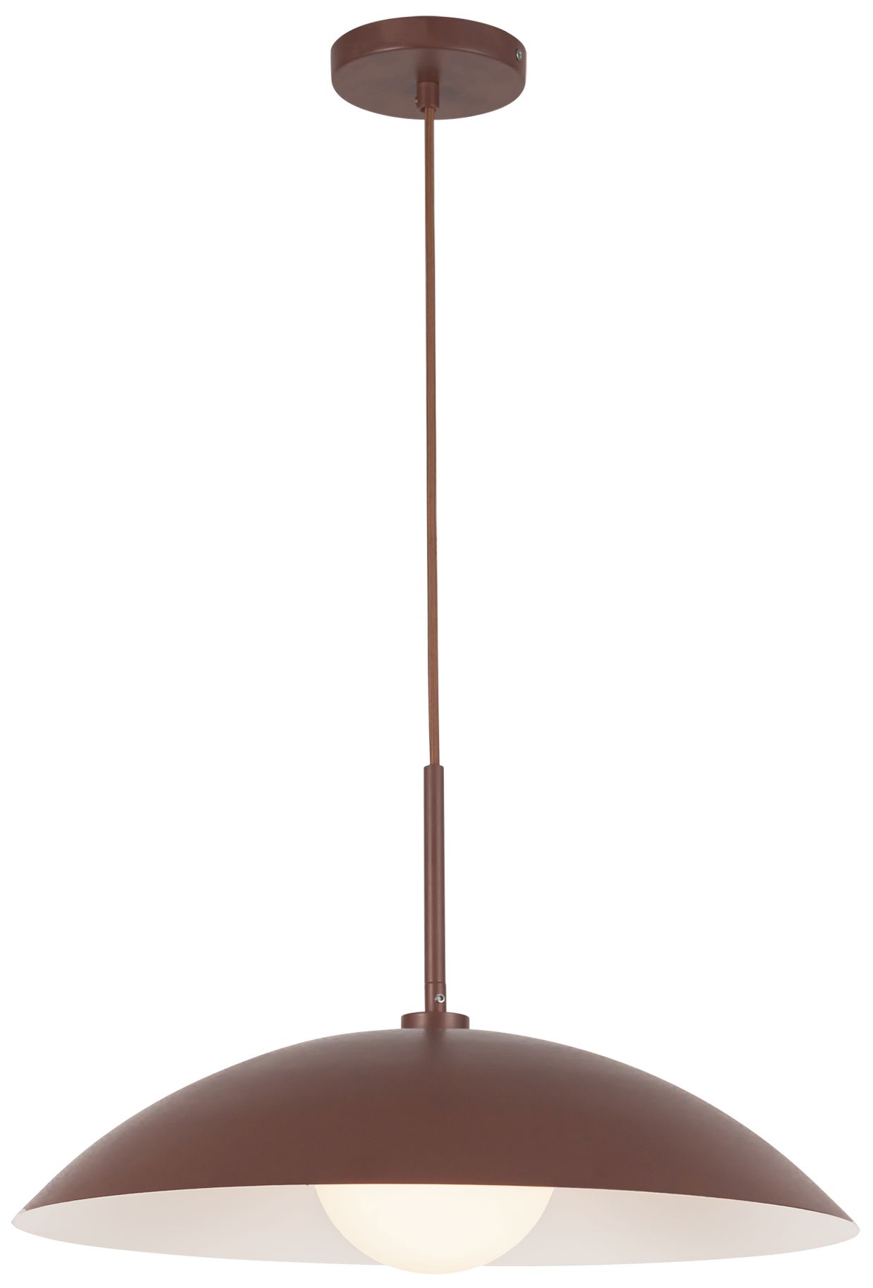 Image 3 Kuzco Regent E26 19-in Burgundy Pendant more views