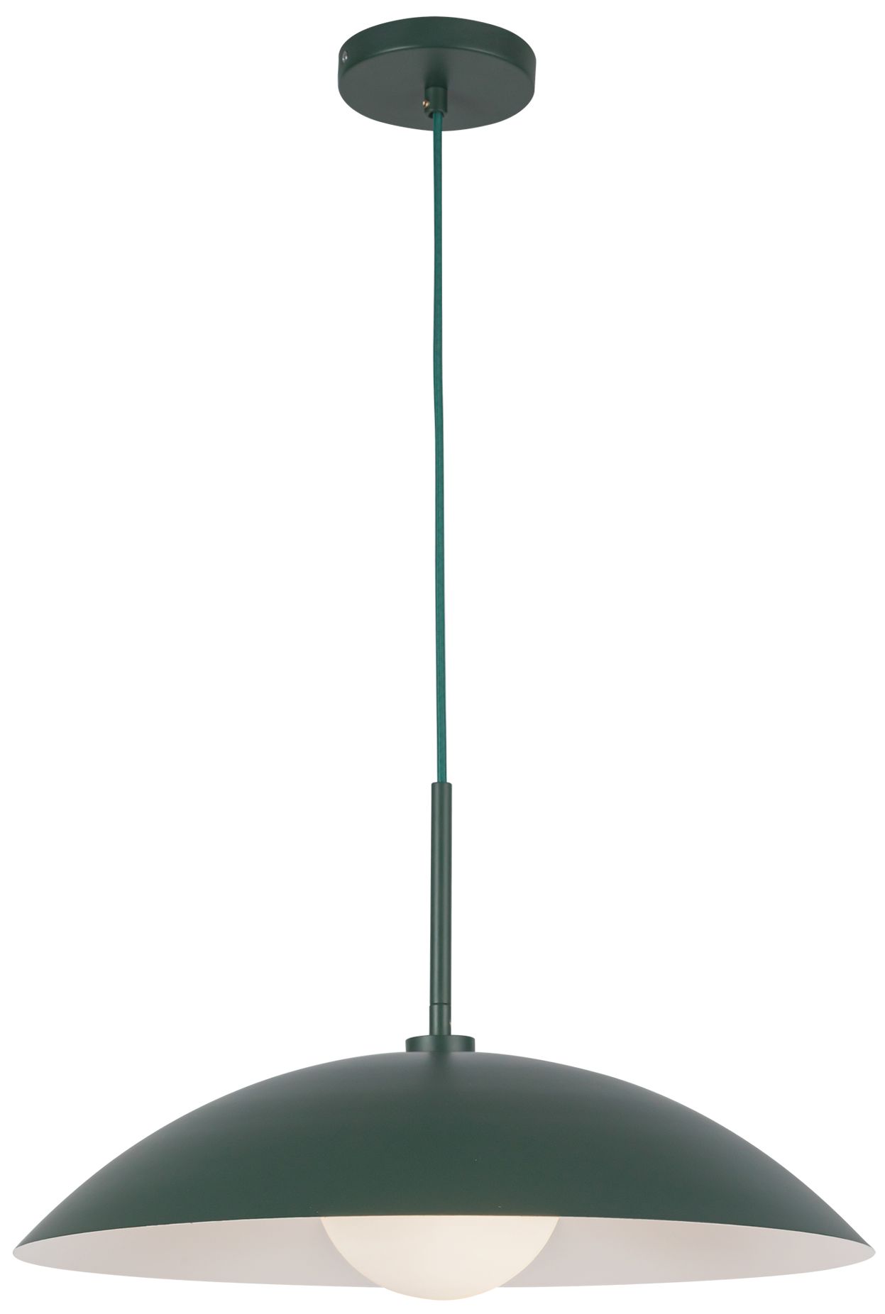 Image 4 Kuzco Regent E26 19-in Pine Green Pendant more views