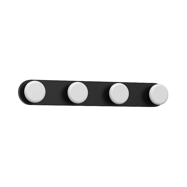 Image 1 Kuzco Rezz LED 16-in Black Vanity Light