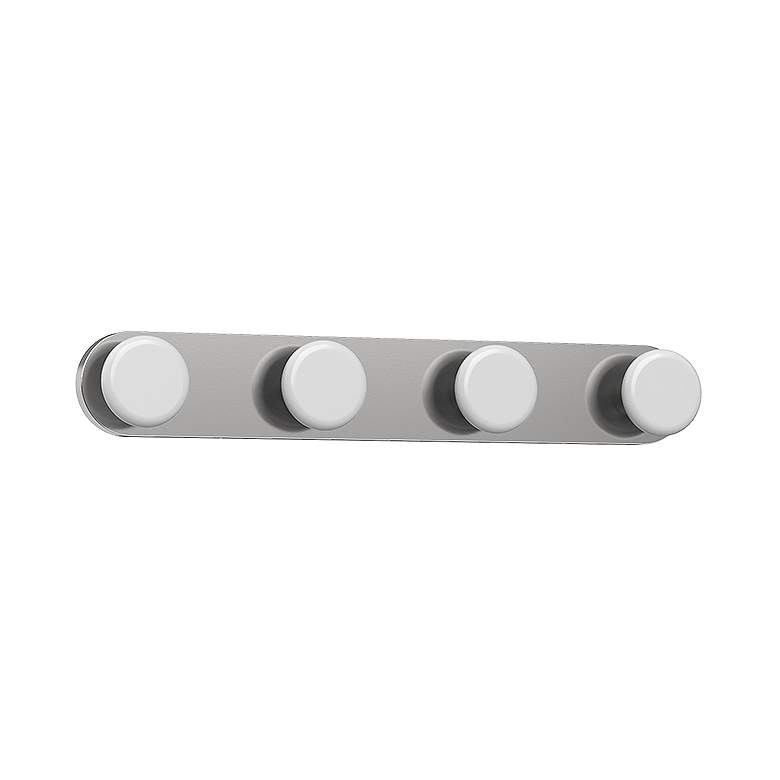 Image 1 Kuzco Rezz LED 16-in Brushed Nickel Vanity Light