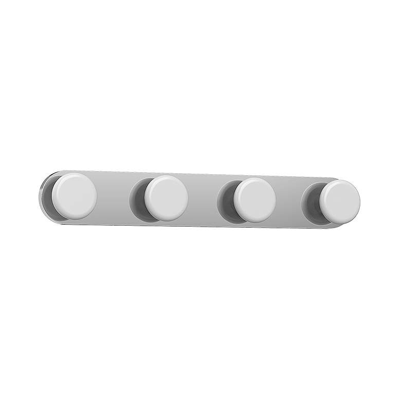 Image 2 Kuzco Rezz LED 16-in Chrome Vanity Light more views