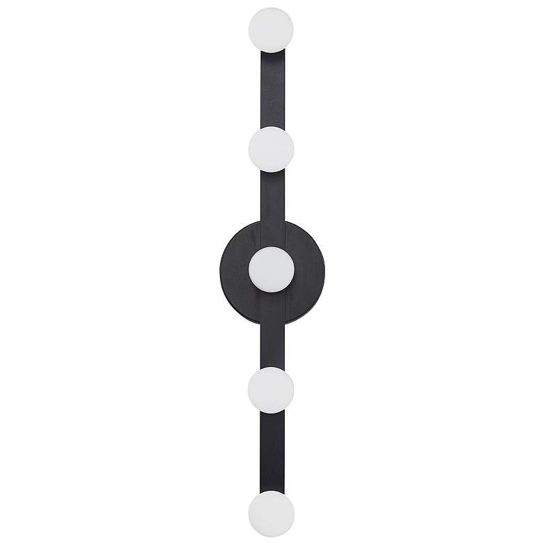 Image 1 Kuzco Rezz LED 24-in Black Wall Sconce