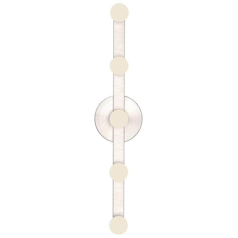 Image 1 Kuzco Rezz LED 24-in Brushed Nickel Wall Sconce