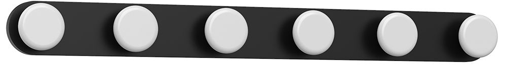 Image 2 Kuzco Rezz LED 25-in Black Vanity Light more views