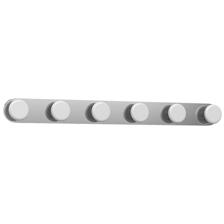 Image 1 Kuzco Rezz LED 25-in Chrome Vanity Light