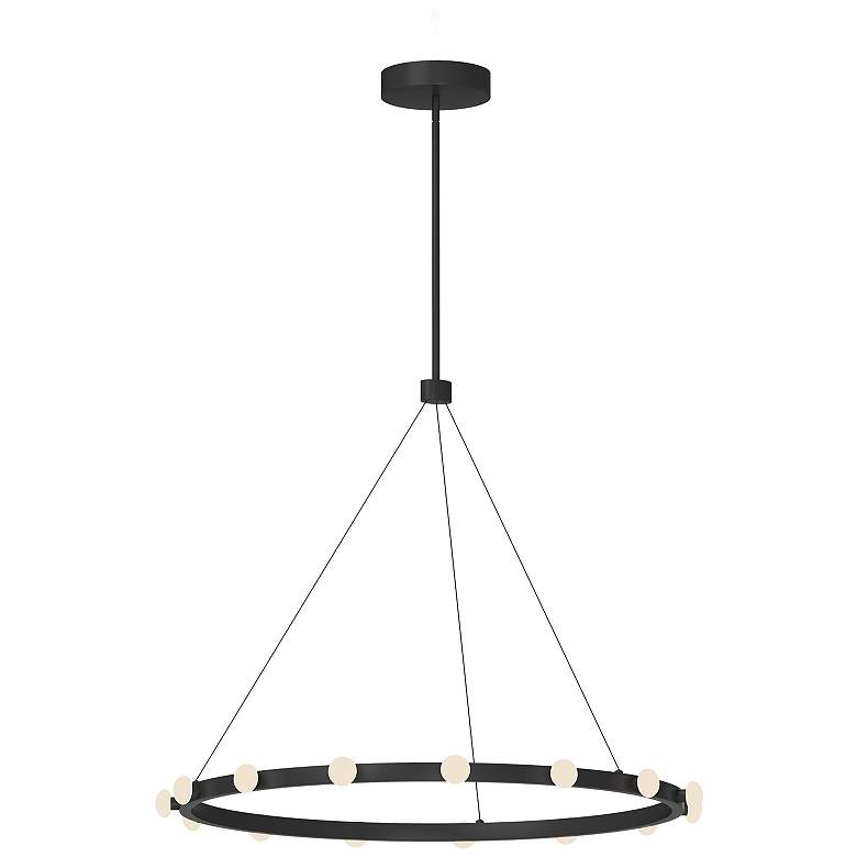 Image 1 Kuzco Rezz LED 28-in Black Pendant