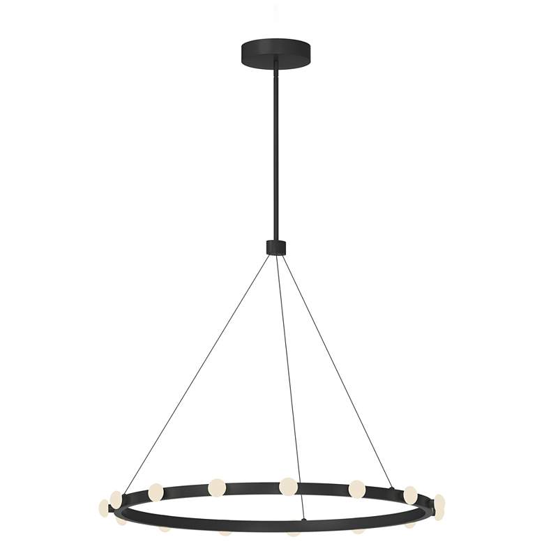 Image 1 Kuzco Rezz LED 28-in Black Pendant